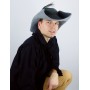 Chapeau en feutre de laine avec plume pour Homme « Pieter », gris