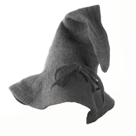 Zaubererhut aus Wolle "Merlin" Grau