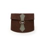 Leder-Gürteltasche mit Drachenschließe "Will" Braun