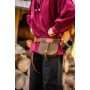 Mittelalter Gürteltasche Leder "Udo" Dunkelbraun
