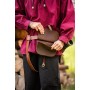 Mittelalter Gürteltasche Leder "Udo" Dunkelbraun