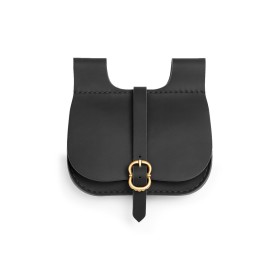 Mittelalter Gürteltasche Leder "Udo" Schwarz