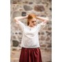 Mittelalter Kurzarmbluse "Vera" Natur XL