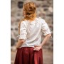 Mittelalter Kurzarmbluse "Vera" Natur XXXL