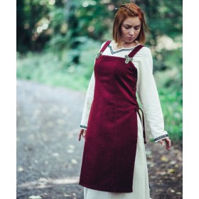 Wikinger Überkleid aus Wolle "Aila" Rot XXL/XXXL