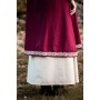 Überkleid "Halla"- handgestickte Bordüre Rot L/XL