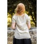 Mittelalter Kurzarmbluse "Otilia" - Hanffarben M