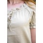 Mittelalter Kurzarmbluse "Otilia" - Hanffarben M