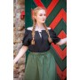Mittelalter Kurzarmbluse "Otilia" - Schwarz XS