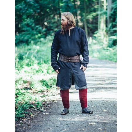 Wikinger Longtunika "Lennart"- Schwarz XXL