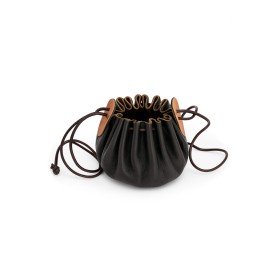 Pochette en cuir de vachette marron « Odo »