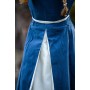 Mittelalterkleid "Larina" Taubenblau/Natur S