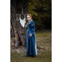 Mittelalterkleid "Larina" Taubenblau/Natur XS