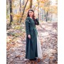 Mittelalterkleid "Larina" Olivgrün/Natur S
