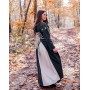 Mittelalterkleid "Larina" Olivgrün/Natur XXL