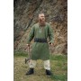 Wikingertunika "Freki" mit Handstickerei Olivgrün S