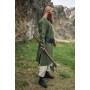 Wikingertunika "Freki" mit Handstickerei Olivgrün L