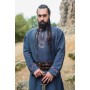 Wikingertunika "Freki" mit Handstickerei Blaugrau S