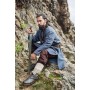 Wikingertunika "Freki" mit Handstickerei Blaugrau L