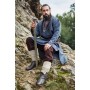 Wikingertunika "Freki" mit Handstickerei Blaugrau XL