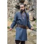 Wikingertunika "Freki" mit Handstickerei Blaugrau XXL