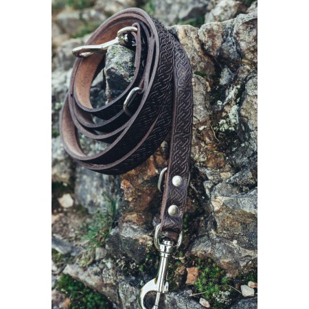 Set Hundeleine "Ferris" + Halsband "Maddox" Dunkelbraun