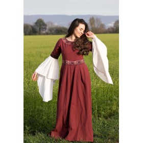 Edles Kleid mit Bordüre "Yala" Rot S