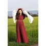 Edles Kleid mit Bordüre "Yala" Rot M