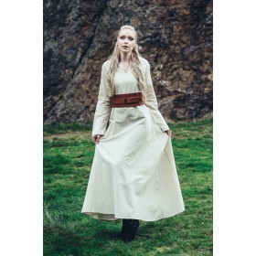 Wikinger Unterkleid Baumwolle "Valdis" Natur XL