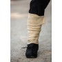 Wikinger Wadenwickel "Jannik" 100% Hanf Natur Sand Fischgrät