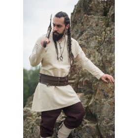 Wikinger Leinentunika "Ragnar" Natur S