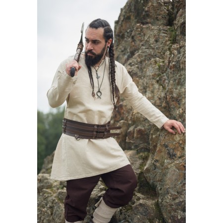 Wikinger Leinentunika "Ragnar" Natur L