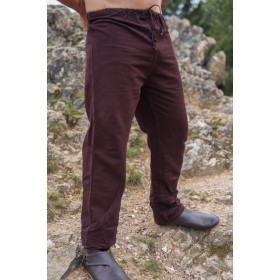Leinenhose "Asmund" Dunkelbraun XXXL