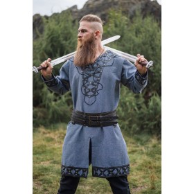 Wikinger Tunika "Erik" Blaugrau XXXL