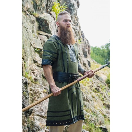 Wikinger Tunika kurzarm "Rollo" Grün XXXL