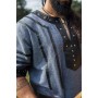 Wikinger Tunika kurzarm "Rollo" Blaugrau M