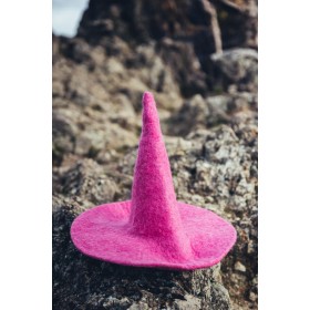 Chapeau de sorcière pour Fille« Dolores » rose