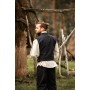 Weste aus handgewebter Baumwolle "Irvin" Schwarz XS