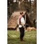 Weste aus handgewebter Baumwolle "Irvin" Braun XS