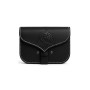 Wikinger Leder Gürteltasche "Hulda" mit keltischem Knoten Schwarz