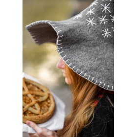 Hexenhut "Star" Grau