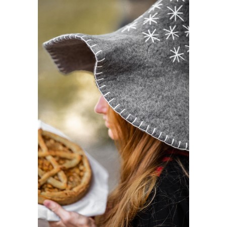 Hexenhut "Star" Grau