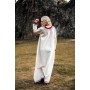 Wikinger Kleid "Lagertha" Natur/Rot S