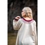 Wikinger Kleid "Lagertha" Natur/Rot XXL