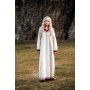 Wikinger Kleid "Lagertha" Natur/Rot XXL
