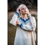 Wikinger Kleid "Lagertha" Natur/Blau L
