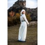 Wikinger Kleid "Lagertha" Natur/Blau XL