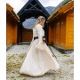 Mittelalter Kleid "Begina" Natur M