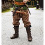 Wikinger Rushose Leinen "Wodan" Braun XL