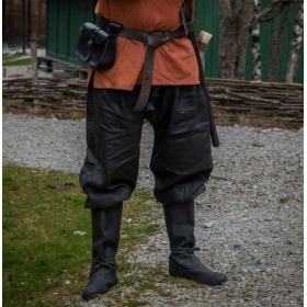 Wikinger Rushose Leinen "Wodan" Schwarz XL